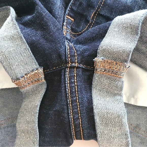 American Eagle Outfitters Super Stretch Shortie Shorts Dark Blue Denim Size 2 - Picture 9 of 12